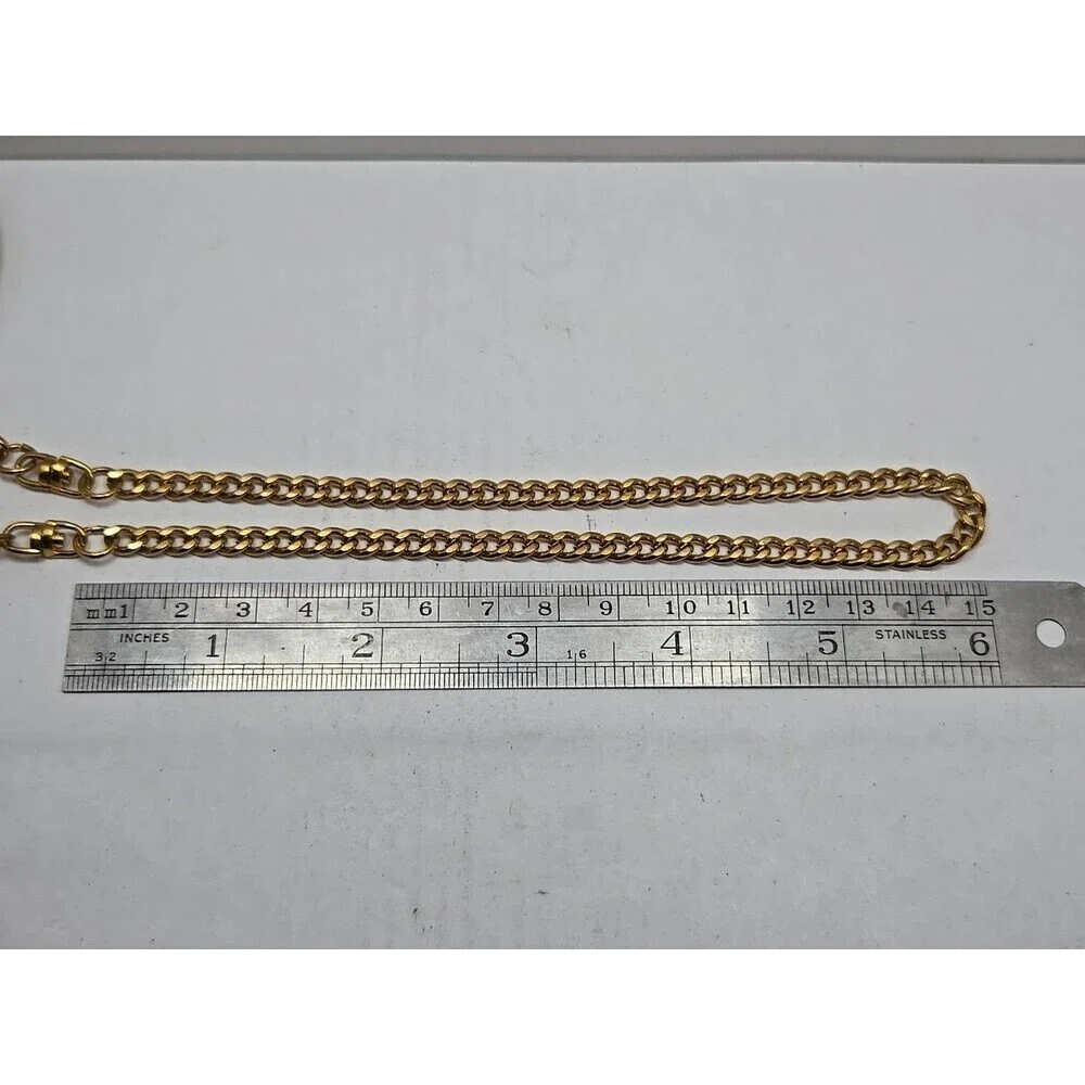 Dickies MZ Berger Gold Tone Hunting Dog Pocket Watch Quartz Japan New Battery